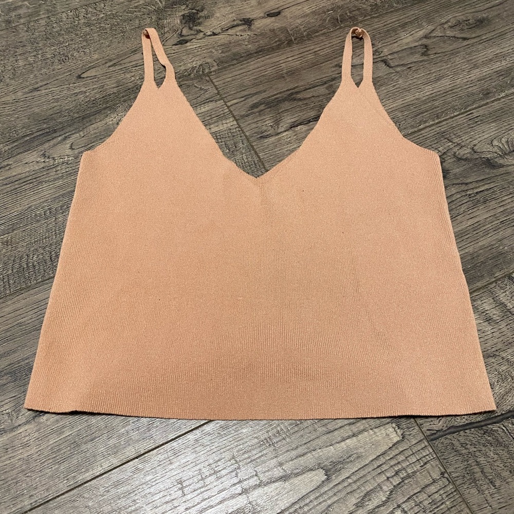Tan crop top